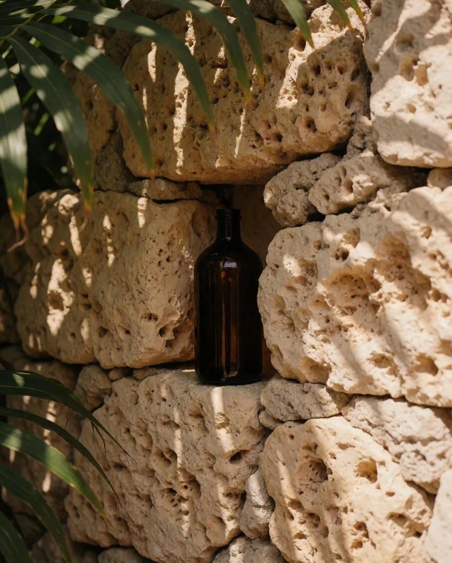 Kuatalami supplement bottles on stone surface